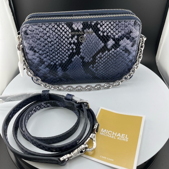 Michael Michael Kors Jet Set Charm, small double zip, leather xtra body. NWT - Picture 11 of 14
